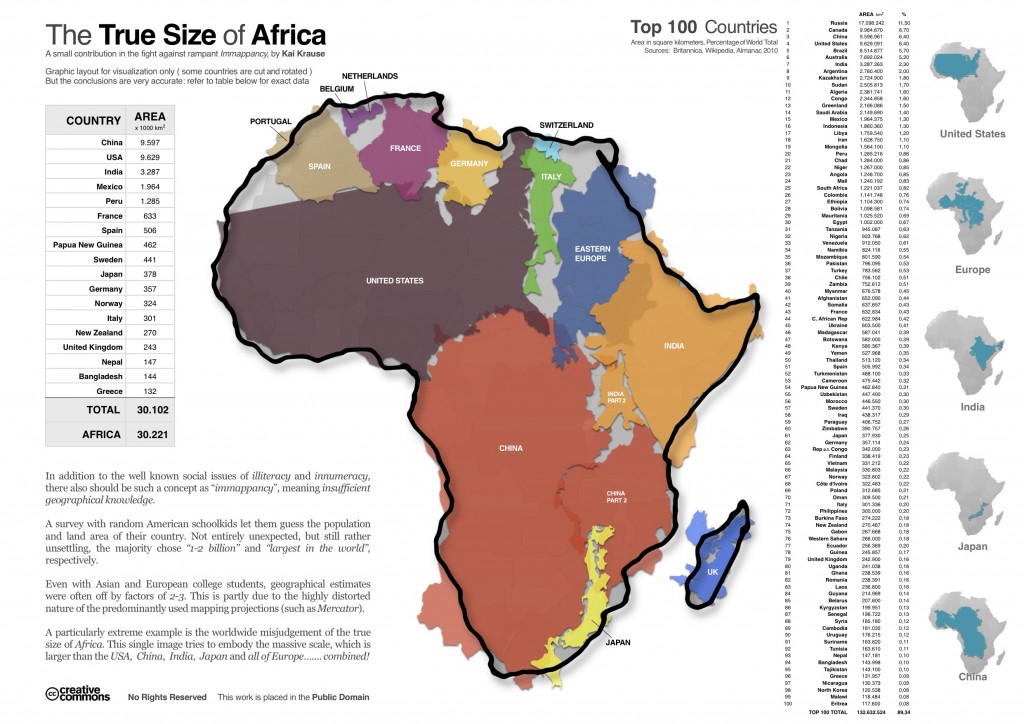 Kai Krausse, True Size of Africa