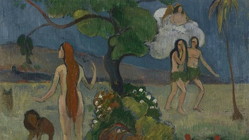 Obraz wygnania z Raju autorstwa Paula Gauguina