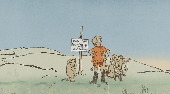 Winnie the Pooh, grafika wykorzystana na prawie cytatu