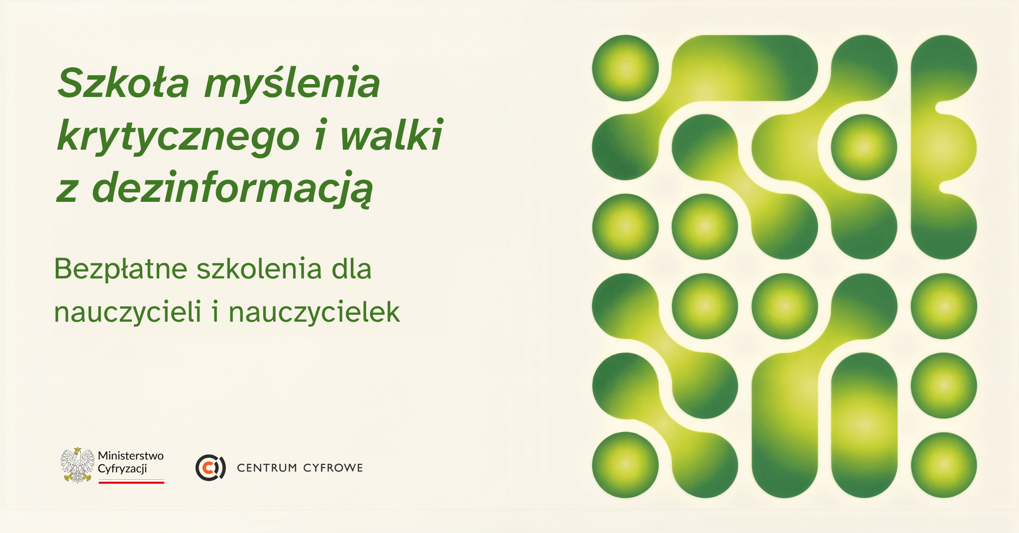 Szkoła myślenia krytycznego - banner - warsztaty nauczyciele